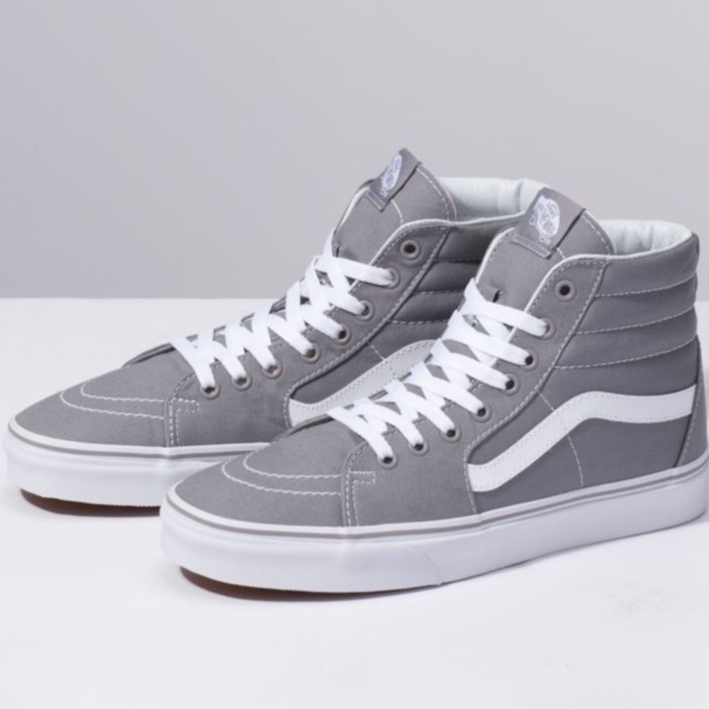 Lightly worn frost gray vans